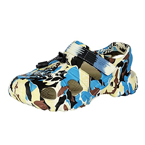 vejtmcc Kinderhausschuhe Cartoon Dinosaurier Flachboden Home Wasserdichte Atmungsaktive Strandhausschuhe Lederschuhe Babys Mädchen (Camouflage, 30 Little Child) von vejtmcc