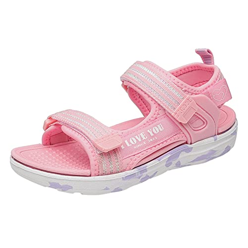 vejtmcc Kinderschuhe Mode Strandsandalen Leichte weiche süße Mädchen Sandalen mittlere und große Kinder weiche Unterseite Mädchen Strandschuhe M 31 (Red, 31 Little Child) von vejtmcc