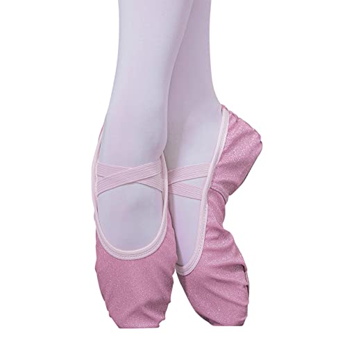 vejtmcc Kinderschuhe Tanzschuhe Warm Dance Ballett Performance Indoor Schuhe Yoga Tanzschuhe Schuhe Damen Soft (Pink, 35 Big Kids) von vejtmcc