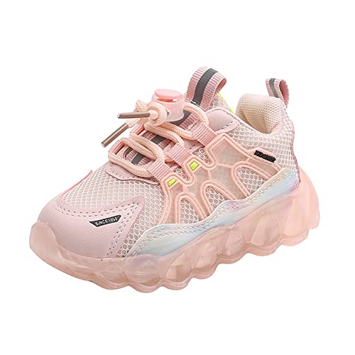 vejtmcc Mode Licht auf LED Babyschuhe Lässige Kinderschuhe Sportschuhe Weiche Sohle Kinder Sportschuhe e Turnschuhe (Pink, 24 Toddler) von vejtmcc