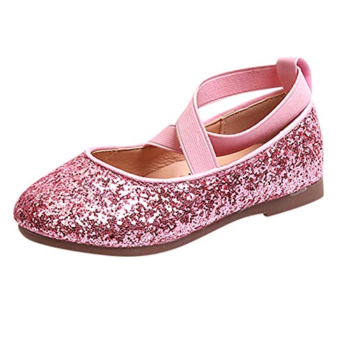 vejtmcc Pailletten Mädchen Schuhe Kleinkind Prinzessin Schuhe tanzen Kleinkind Baby Kinder Bling Baby Schuhe Turnschuhe Baby Mädchen (Pink, 27 Little Kid) von vejtmcc