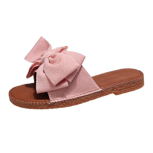 vejtmcc Pantoletten Damen Freizeit Plateau Sandalen Sommer Keilabsatz Leder Hausschuhe | Rutschfeste Strand Bequeme Sandaletten | Frauen Elegant Sommerschuhe Sandaletten Schicke Sommersandaletten von vejtmcc