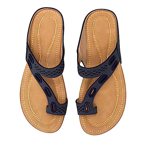 vejtmcc Sandalen Damen Leicht Outdoorsandale Verstellbare Riemen Yoga Fussbett - OrthopäDische ComfortfüßE, Plantarfasziitis Arch Support Orthotic Slides Sandalen | Sommer Badelatschen von vejtmcc