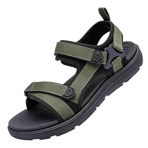 vejtmcc Sandalen Herren Outdoorsandalen Wanderschuhe Trekkingsandalen, Sportsandalen Wandersandalen, Leder Strand Wandersandale, Laufschuhe LäSsige Sneaker Offroadschuhe Geschlossene Sandalen von vejtmcc