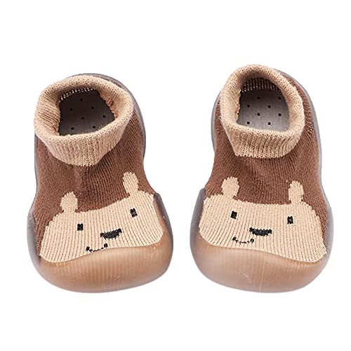 vejtmcc Schuhe Mädchen Baby Schuhe Boden atmungsaktive Socken Baby Schuhe Bequeme Sommerschuhe (Coffee, 22) von vejtmcc