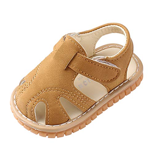 vejtmcc Schuhe Sandalen Wanderer weiche baby-einzige Schuhe Mädchen erste Baby Schuhe Wasserschuhe Baby (Brown, 3-6 Months) von vejtmcc