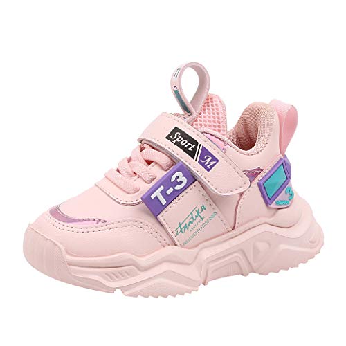 vejtmcc Schuhe Sport leichte neutrale Mode Kinder beiläufige Schuhe im freien Baby-Schuhe Gummistiefel Kinder (Pink, 22 Toddler) von vejtmcc