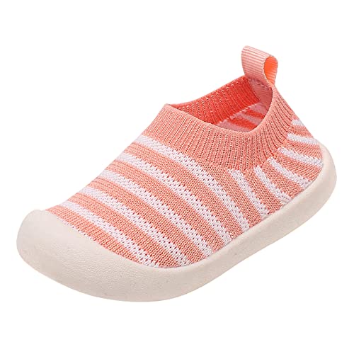 vejtmcc Süße Turnschuhe Kinderschuhe Junge Mädchen Wanderschuhe Kleinkind Rutschfeste Erste Wanderschuhe Atmungsaktive Mesh-Schuhe 6 9 12 18 Monate Boots Kinder Mädchen (Pink, 27 Toddler) von vejtmcc