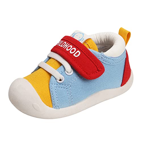 vejtmcc Todder Schuhe Junge Mädchen Säuglingsturnschuhe Rutschfeste Mesh-Erste 6 9 12 18 24 Monate Kinder Jogginganzug (Sky Blue, 21 Infant) von vejtmcc