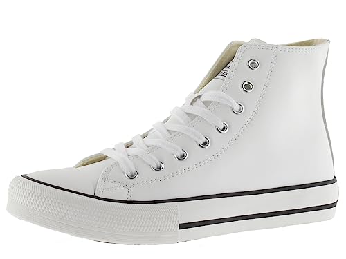 victoria Damen Low-top 1065175-WOMEN HIGH-TOP TRIBU Lederoptik Blanco 37 von victoria