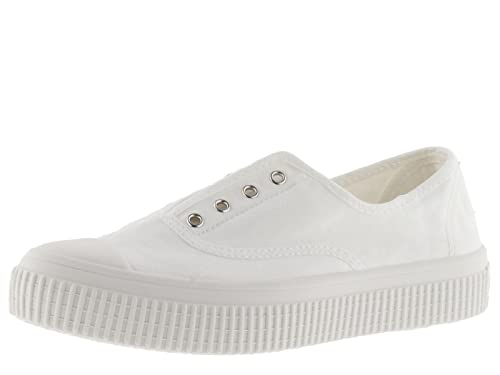 victoria Damen Plimsoll 1176100-WOMEN Plimsoll 1915 RE-Edition GEFÄRBTES Canvas DREC & Gummiband Blanco 36 von victoria