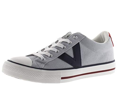 victoria Unisex – Erwachsene Low-top 1065164-MEN Low-TOP TRIBU Canvas & Kontrast GRIS 44 von victoria