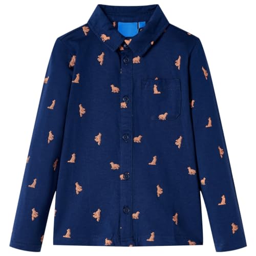 Kinderhemd Hundemotiv Kinder Hemd Langarm Shirt Kindershirt Marineblau 104 Kinderhemd Hundemotiv Kinder Hemd Langarm Shirt Kindershirt Marineblau 104 von vidaXL