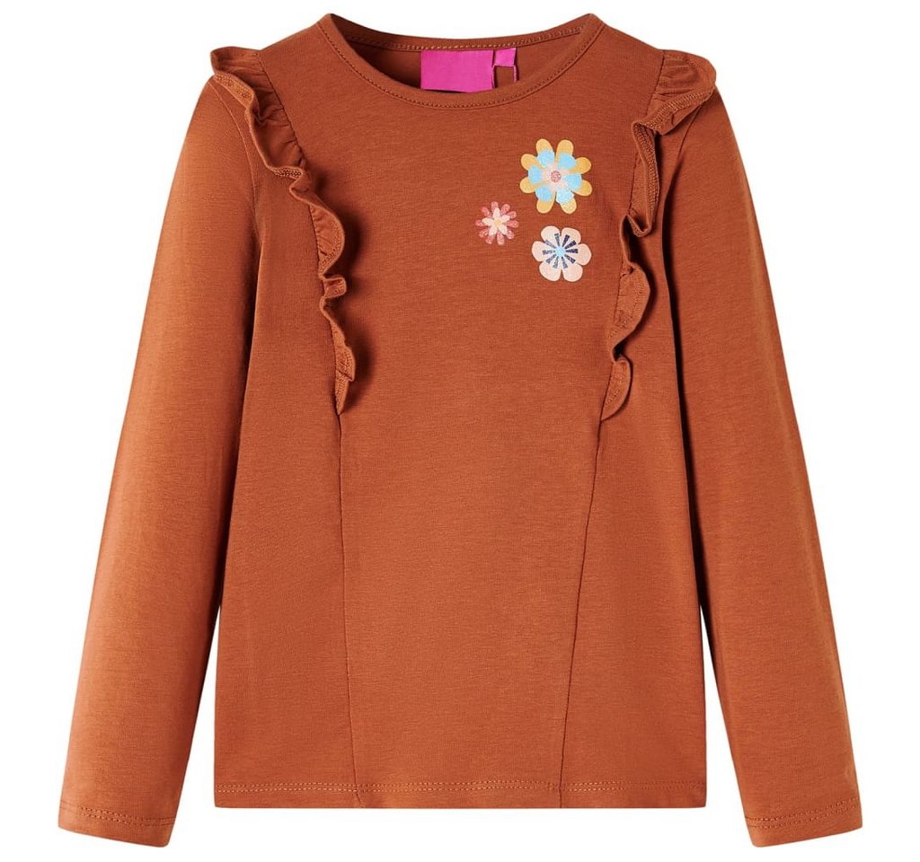 vidaXL Langarmshirt Kinder-Langarmshirt Cognac 104 von vidaXL