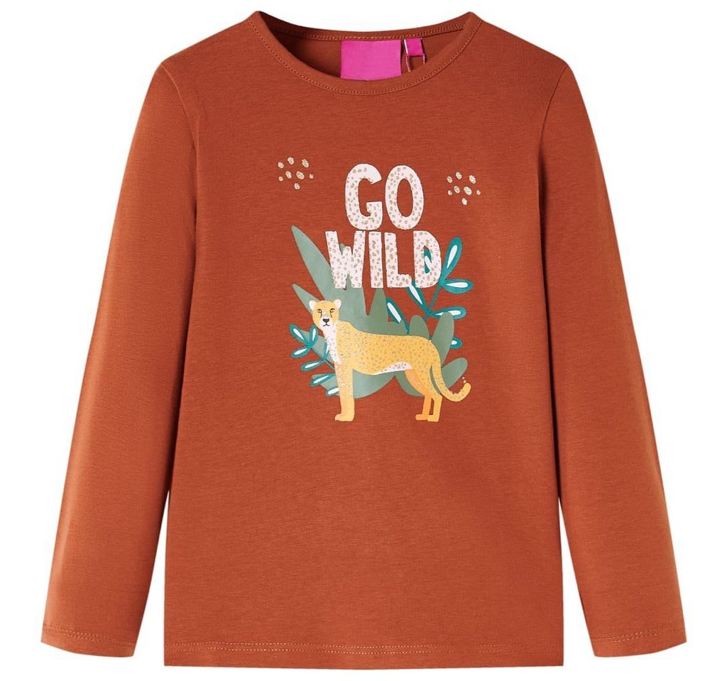 vidaXL Langarmshirt Kinder-Langarmshirt Cognac 104 von vidaXL