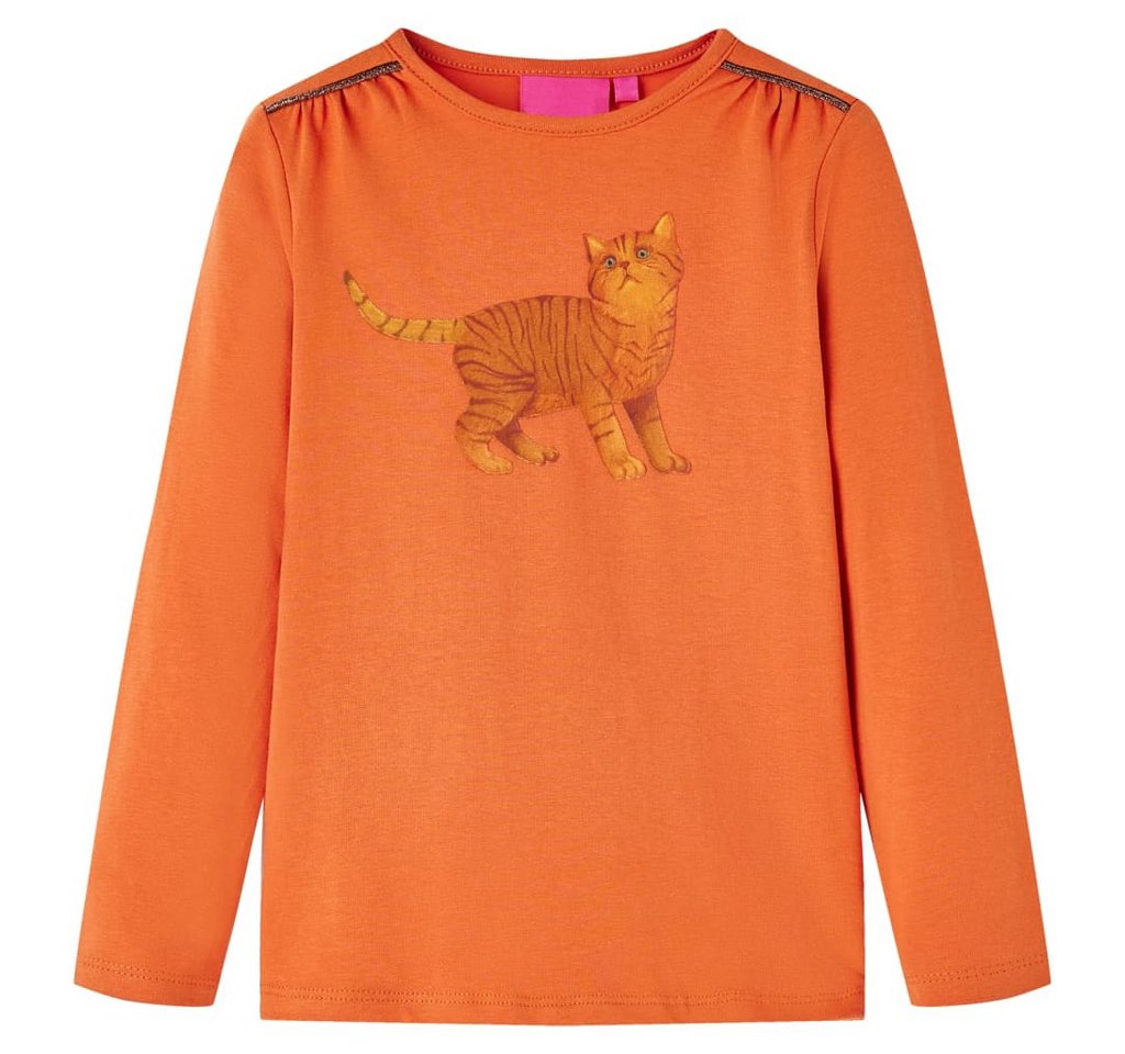 vidaXL Langarmshirt Kinder-Langarmshirt Dunkelorange 140 von vidaXL