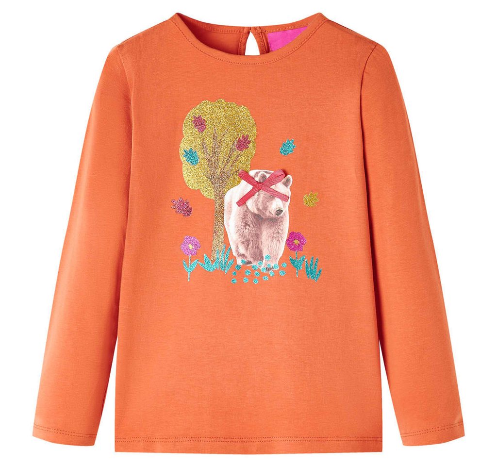 vidaXL Langarmshirt Kinder-Langarmshirt Dunkelorange 92 von vidaXL