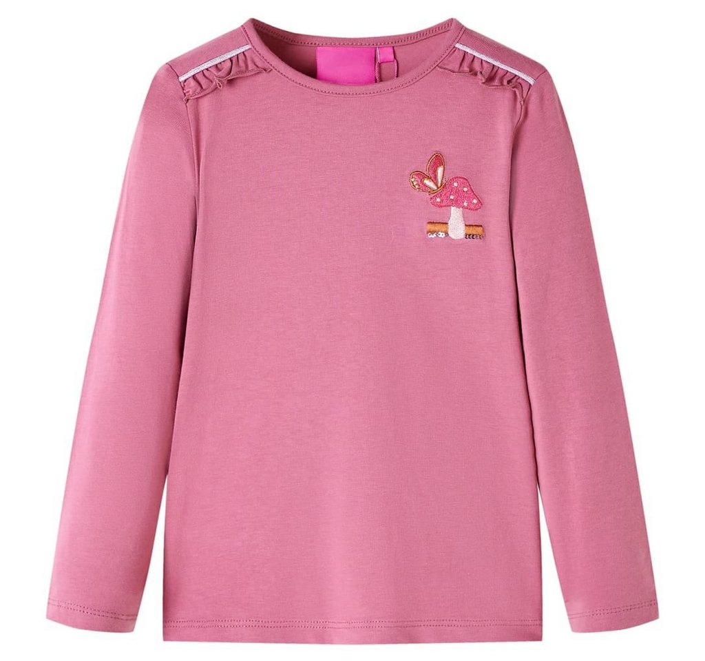 vidaXL Langarmshirt Kinder-Langarmshirt Himbeerrosa 128 von vidaXL