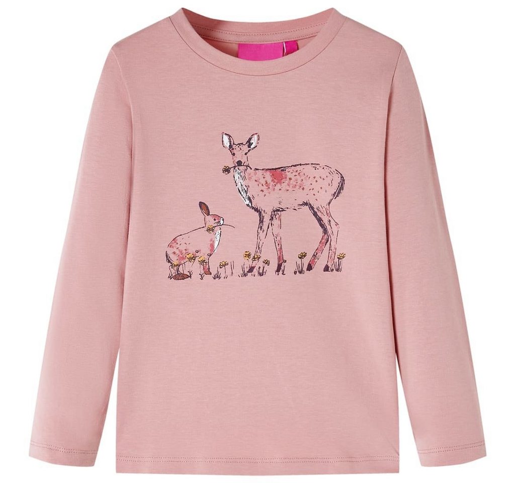 vidaXL Langarmshirt Kinder-Langarmshirt Rosa 104 von vidaXL