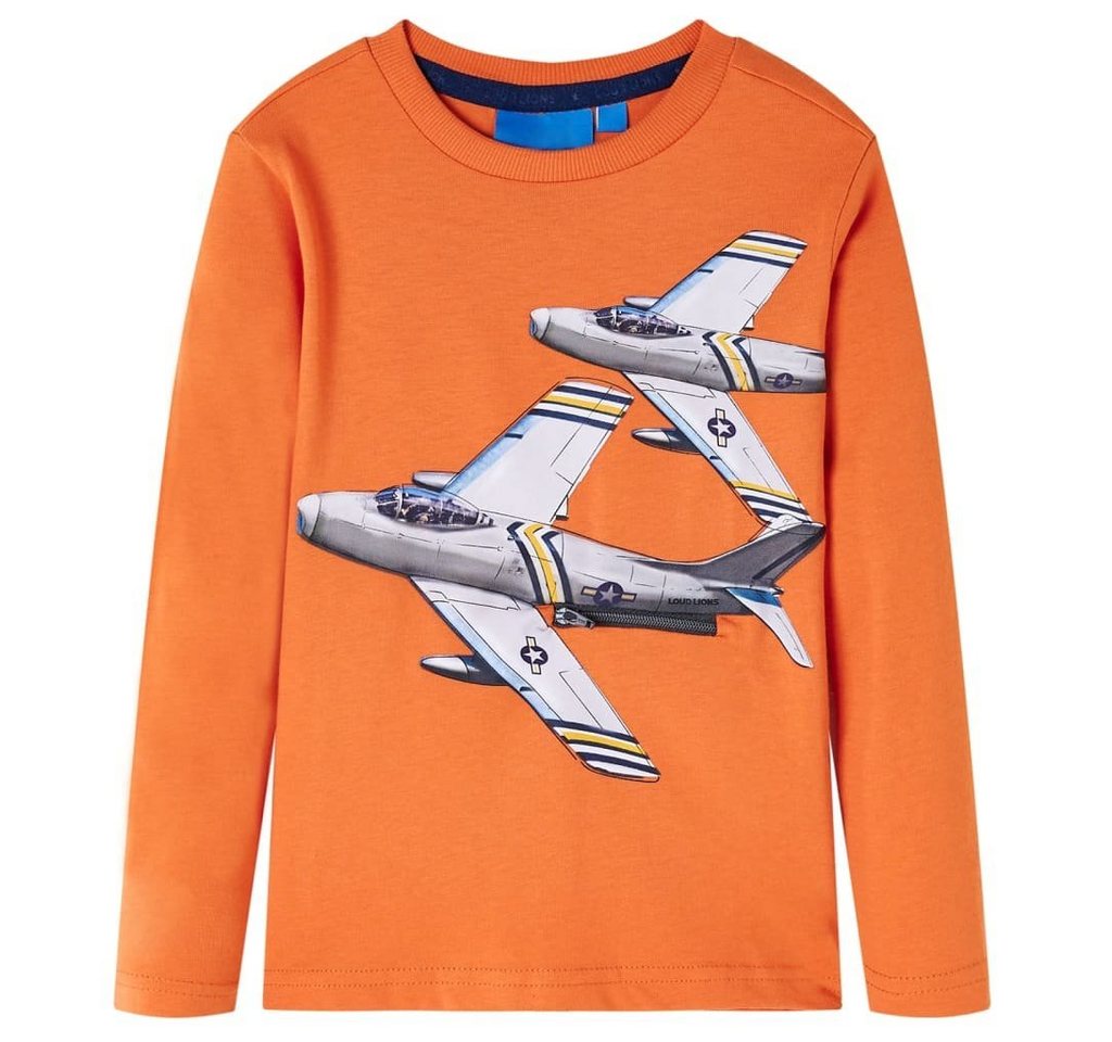 vidaXL Langarmshirt Kinder-Langarmshirt Dunkelorange 116 von vidaXL