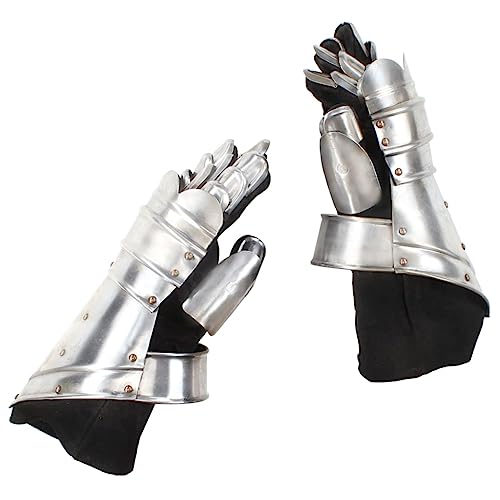 vidaXL Mittelalterliche Panzerhandschuhe Ritter Eisen Handschuhe Replik für LARP Cosplay Theaterrequisiten Ritterhandschuhe Ritter Rüstung Reenactment Silbern Stahl vidaXL Mittelalterliche Panzerhandschuhe Ritter Eisen Handschuhe Replik für LARP Cosplay Theaterrequisiten Ritterhandschuhe Ritter Rüstung Reenactment Silbern Stahl von vidaXL