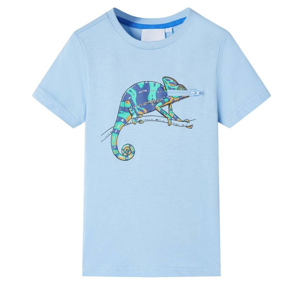 vidaXL T-Shirt Kinder-Kurzarmshirt Hellblau 104 von vidaXL