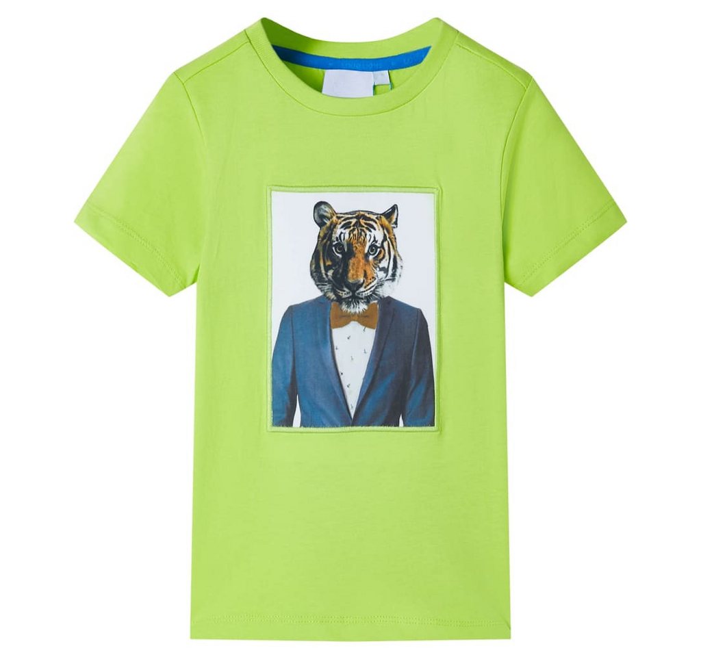 vidaXL T-Shirt Kinder-Kurzarmshirt Limette 104 von vidaXL