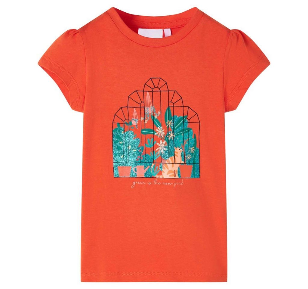 vidaXL T-Shirt Kinder-T-Shirt Dunkelorange 104 von vidaXL