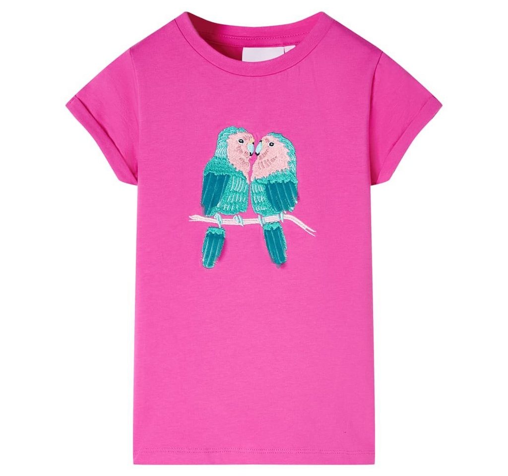 vidaXL T-Shirt Kinder-T-Shirt Dunkelrosa 104 von vidaXL