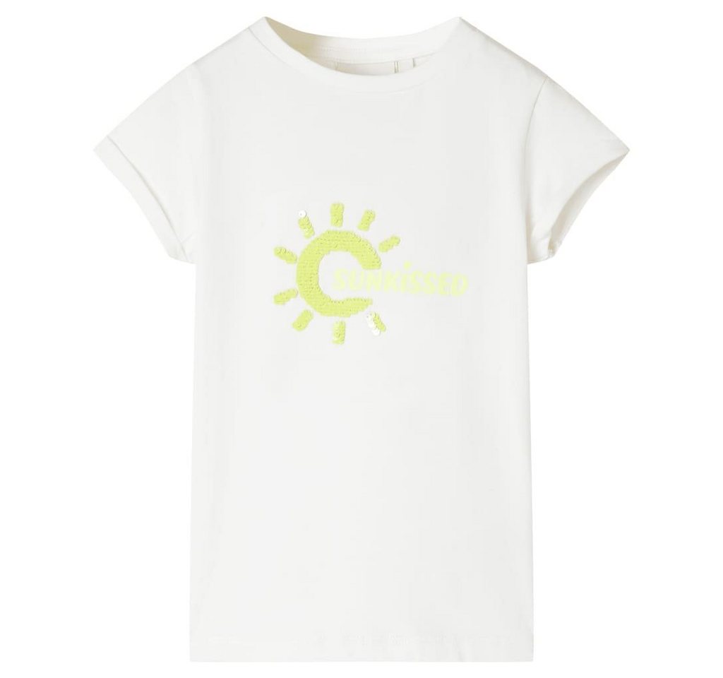 vidaXL T-Shirt Kinder-T-Shirt Ecru 104 von vidaXL