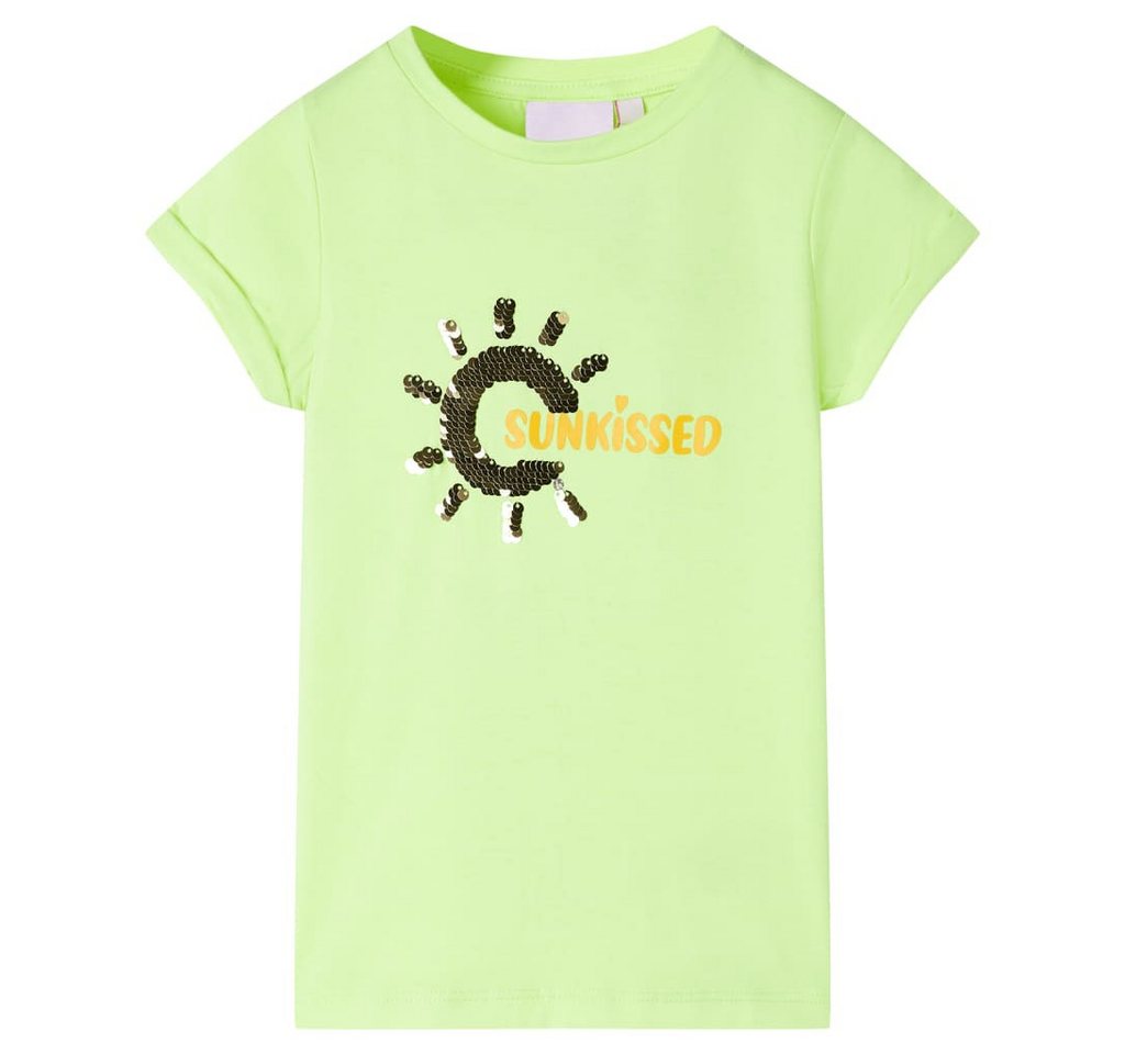 vidaXL T-Shirt Kinder-T-Shirt Neongelb 104 von vidaXL