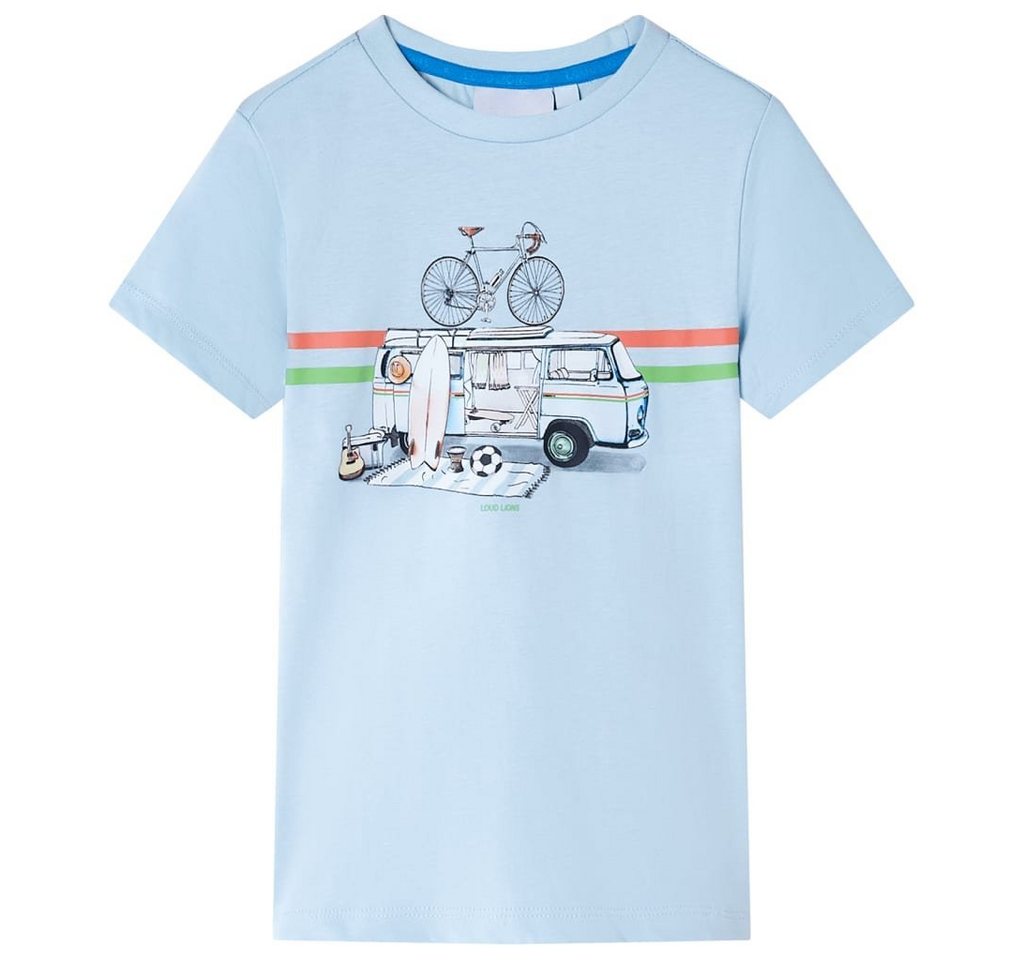 vidaXL T-Shirt Kinder-T-Shirt Hellblau 104 von vidaXL