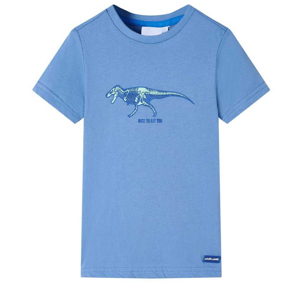 vidaXL T-Shirt Kinder-T-Shirt Mittelblau 128 von vidaXL