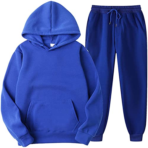 Jogginghose Damen Casual Jogginganzug Sportanzug 2-Teiliges Einfarbiger Langarm Kapuzenpullover Sweatshirt und Loose Fit Lang Hose Sporthose Sweathose Hosenanzug Tracksuit Outfit Sportbekleidung von vijTIAN difine