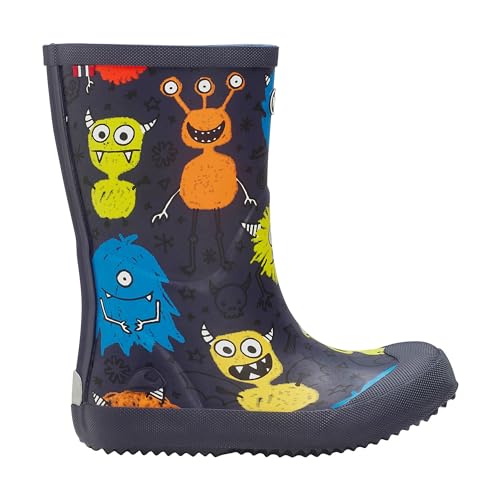 Viking Unisex Kinder Indie Print Gummistiefel, Navy Multi, 23 EU von Viking