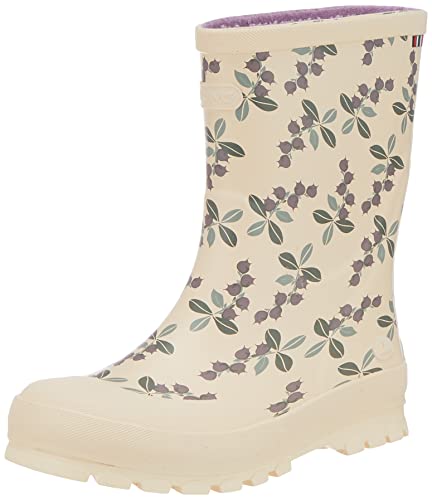 Viking Unisex Kinder Jolly print Gummistiefel, Light Pink Olive, 27 EU von Viking