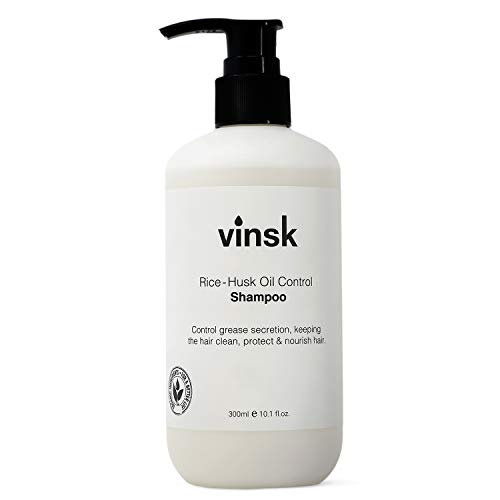 vinsk® Clarifying Shampoo gegen fettige Haare in Premium-Qualität | Extrem pflegendes Haarshampoo mit Bambus & Reisschalen | Mildes Shampoo fettiges Haar | Feuchtigkeitsshampoo für Damen & Herren von vinsk