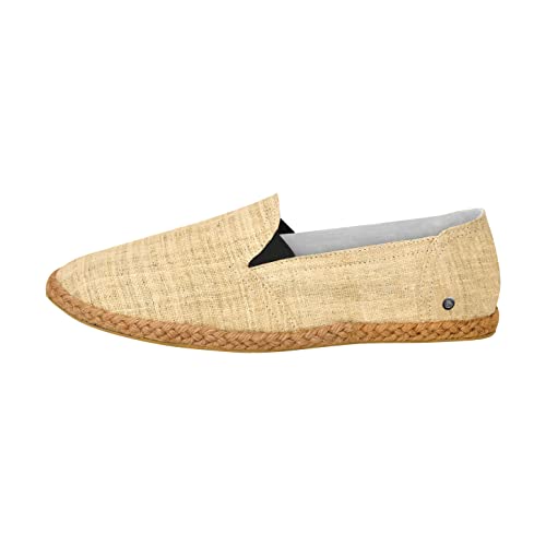 virblatt - Espadrilles Herren | 100% Hanf | Sommerschuhe Herren Espandrillos Herren Slipper Stoffschuhe Freizeitschuhe Leinenschuhe Hippie Slip on Leinenschuhe Hippie Slip on - Bequem 44 beige von virblatt