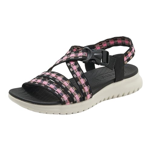 vohiko Orthopädische Sandalen Damen - Breite Füße Plateau Schlappen Mit Fußbett Sommerschuhe Sommer Weite Barfuss Offene Schuhe Elegant Bequem Bohemia Strand Sandals mit Schnalle Slides vohiko Orthopädische Sandalen Damen - Breite Füße Plateau Schlappen Mit Fußbett Sommerschuhe Sommer Weite Barfuss Offene Schuhe Elegant Bequem Bohemia Strand Sandals mit Schnalle Slides von vohiko
