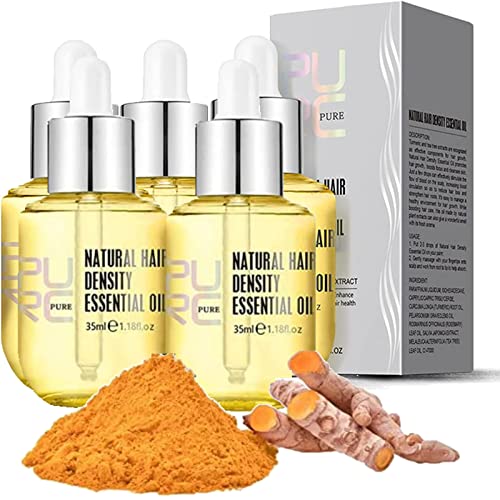 2023 New Purc Natural Hair Density Essential Oil, Purc Natural Hair Growth Serum, Purc Oil for Hair Growth, 35ml Ginger Hair Regrowth Serum for Men Women (5 Stöcke) von vokkrv