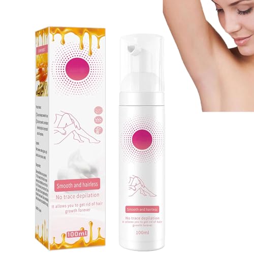 Belle Body Haarentfernung Schaum, Sanftes Honig-mousse Hair Removal Cream Spray, Bienenwachs Haarentfernungsspray - Haarentfernungsschaum Belle Body, Enthaarungsschaum für Frauen und Männer (1PC) von vokkrv