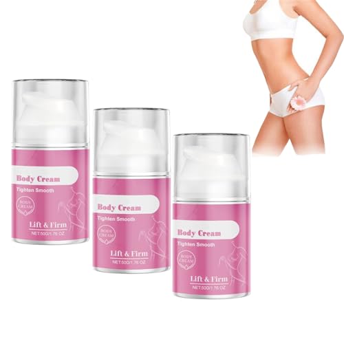 Body Firming Cream-Moisturizing,Firming for Stomach,Thighs & Butt,Body Skin Straffende Creme,Reparierende Körperpflege für Trockene Haut,Feuchtigkeitsspendende Körpercreme für Frauen& Männer (3PC) von vokkrv