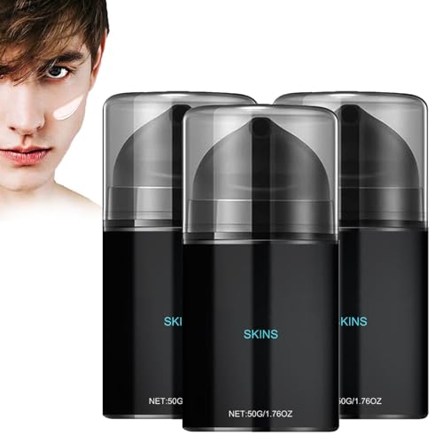 Men's Makeup Cream for Brightening, Moisturizing & Dark Spots Covering,Men's Makeup Cream Moisturizing Concealer Isolation Cream,Gesichtspflege Männer,Gesichtspflege gegen Falten für Männer (3PC) von vokkrv