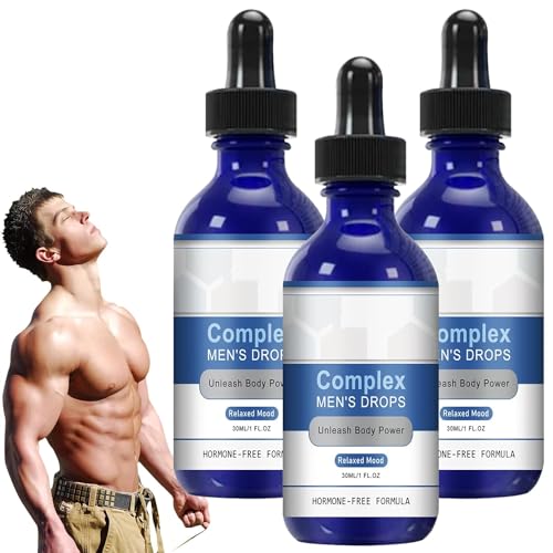 NexusBio Labs Complex Men's Drops, Drops Super Potent Version, Big Man Drops Secret Drops For Strong Men, NexusBio Labs Complex Herrentropfen, Geheime Tropfen für Starke Männer (3PC) von vokkrv