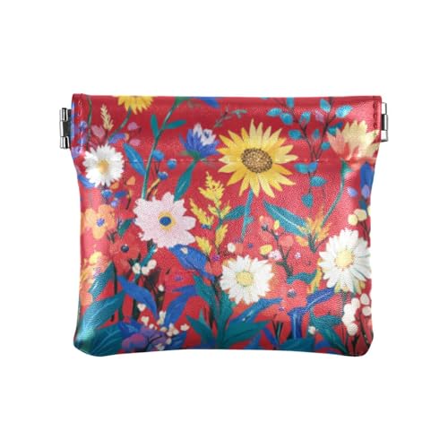 Sonnenblume Kornblume Pfingstrosen rote Dame Leder Geldbörse tragbare Schloss Brieftasche Kartenhalter für Damen, Sonnenblume Kornblume Pfingstrosen rot, 1 Größe, Druck Kunst, Sunflower Cornflower Sonnenblume Kornblume Pfingstrosen rote Dame Leder Geldbörse tragbare Schloss Brieftasche Kartenhalter für Damen, Sonnenblume Kornblume Pfingstrosen rot, 1 Größe, Druck Kunst, Sunflower Cornflower von voucong