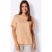 Witt Damen Schlafanzug-Shirt, apricot von wäschepur