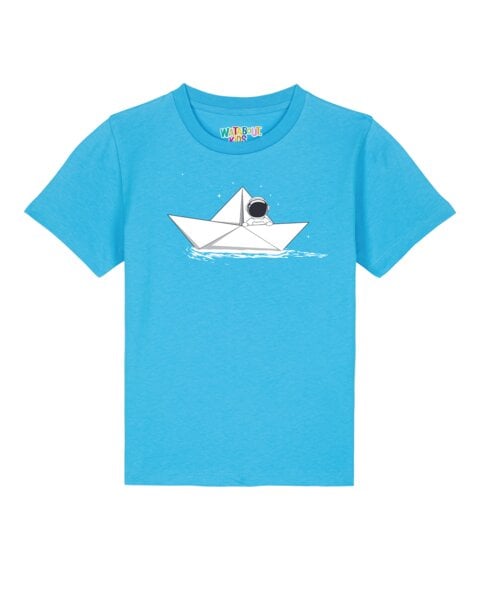 watabout.kids T-Shirt Kinder Astronaut in paper boat von watabout.kids