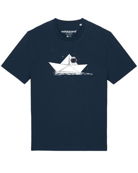 watapparel T-Shirt Unisex Astronaut in paper boat von watapparel