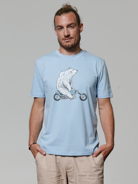 watapparel T-Shirt Unisex Bär auf Bike von watapparel