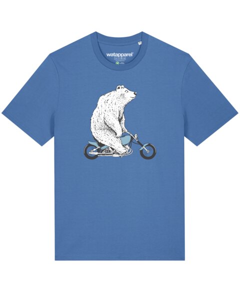 watapparel T-Shirt Unisex Bär auf Bike von watapparel